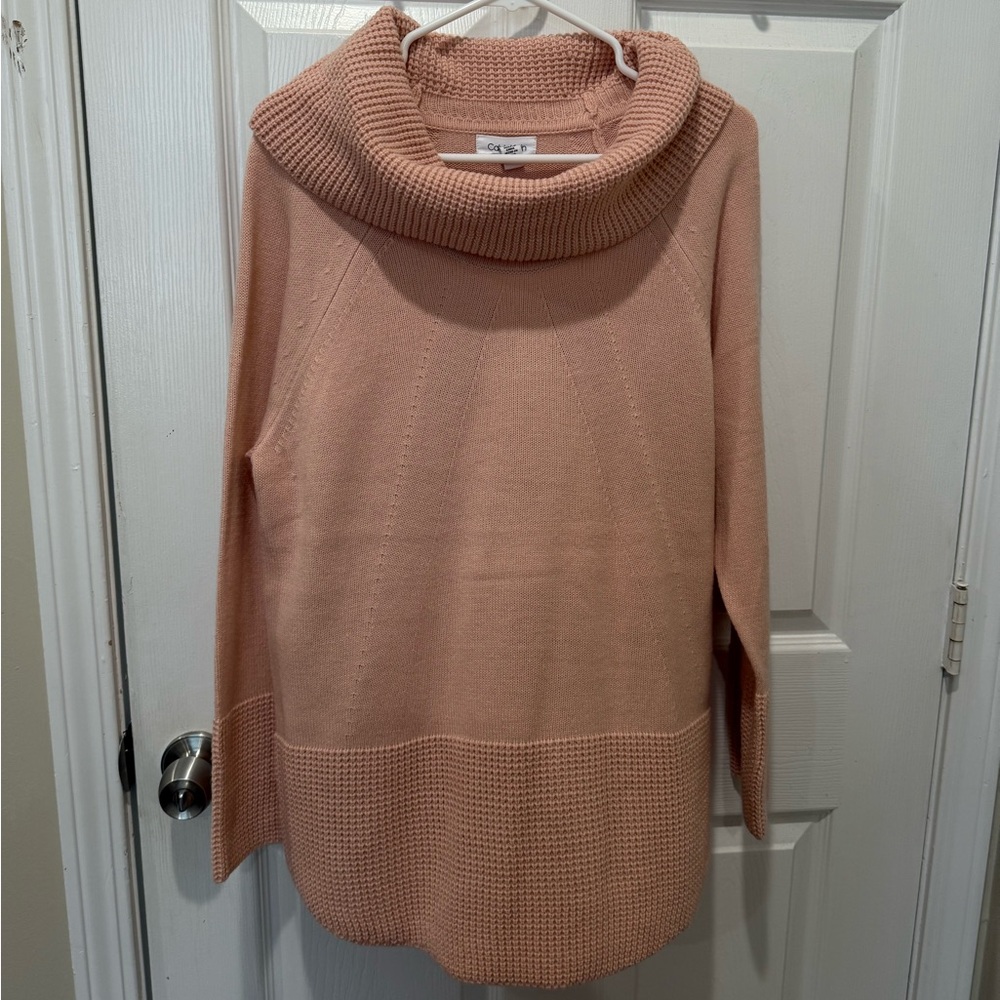 Calvin Klein Blush Cowl Neck Sweater